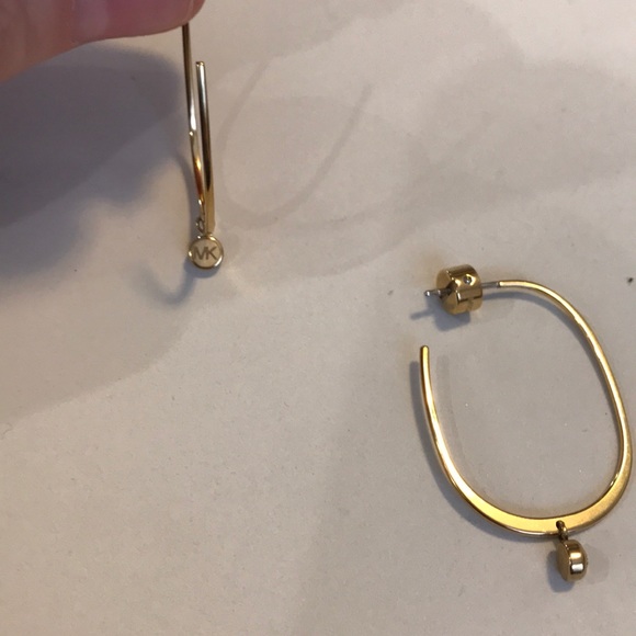 Michael Kors Gold Hoop Earrings - Picture 3 of 3